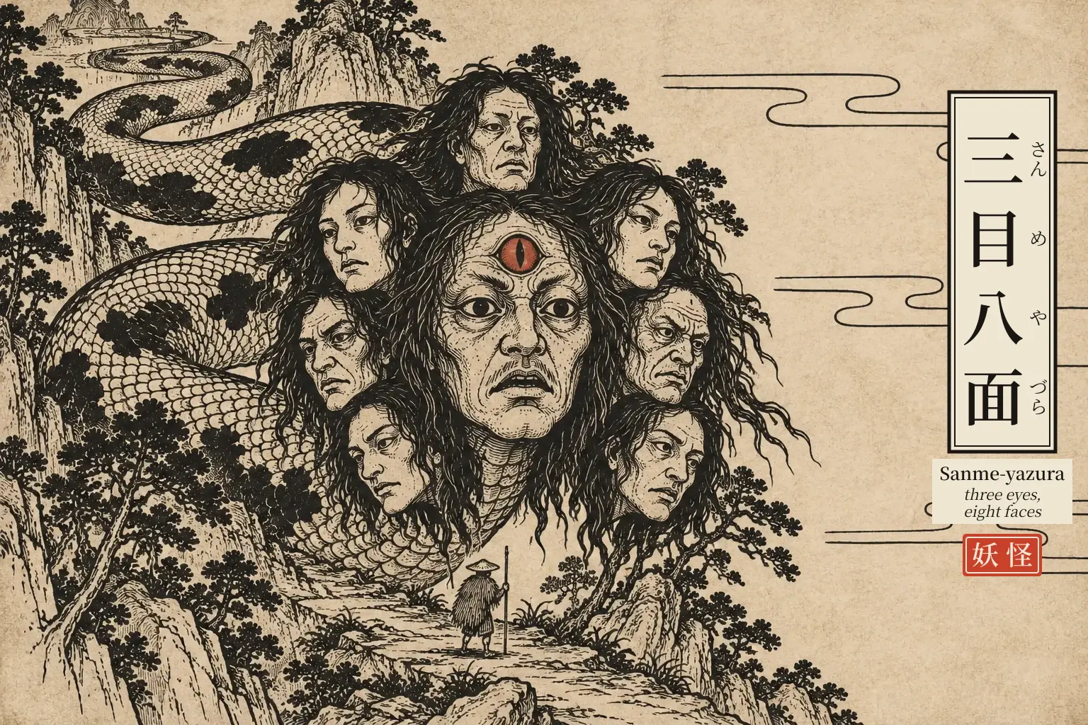 Three Eyes, Eight Faces